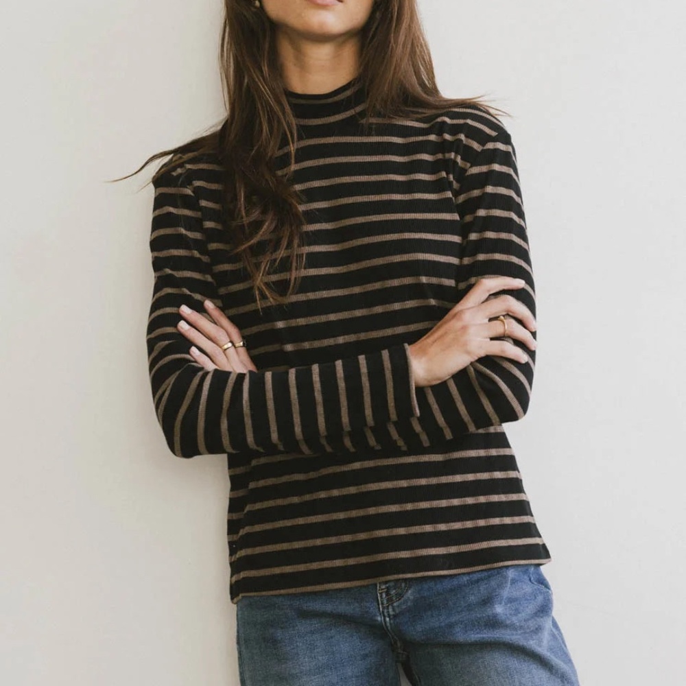 Böhme Kess Knit Top in Black - S / Black